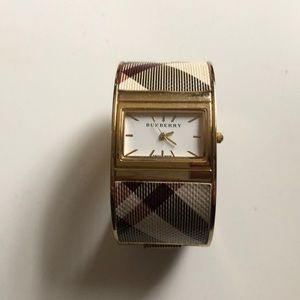SOLD Burberry haymarket bracelet bangle watch